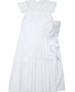Kissy Kissy Aiden Christening Convertible Gown & Hat Set> Hats|Convertible Gowns