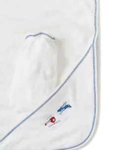 Kissy Kissy Aviators Hooded Towel & Mitt Set><noscript><img width=