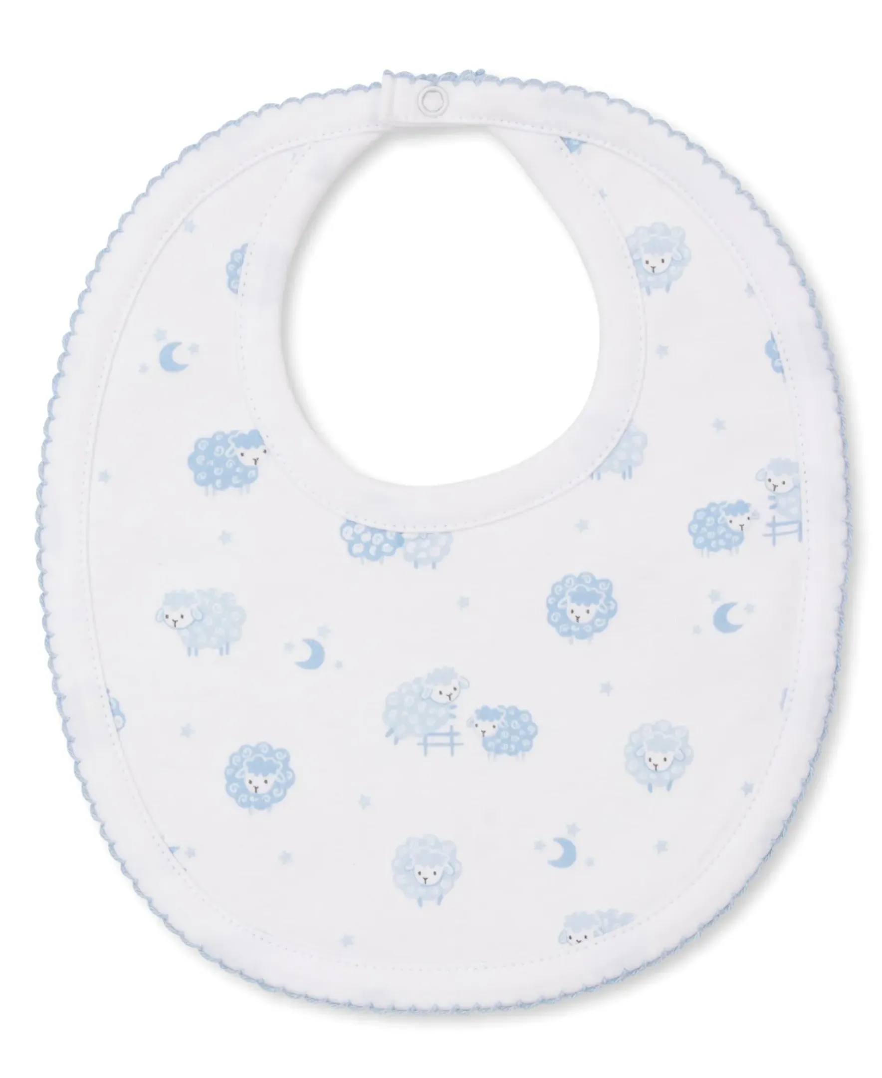 Kissy Kissy Baa Baa Baby Sheep Blue Bib> Bibs