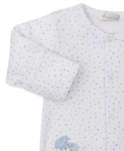 Kissy Kissy Baa Baa Baby Sheep Blue Star Footie> Footies