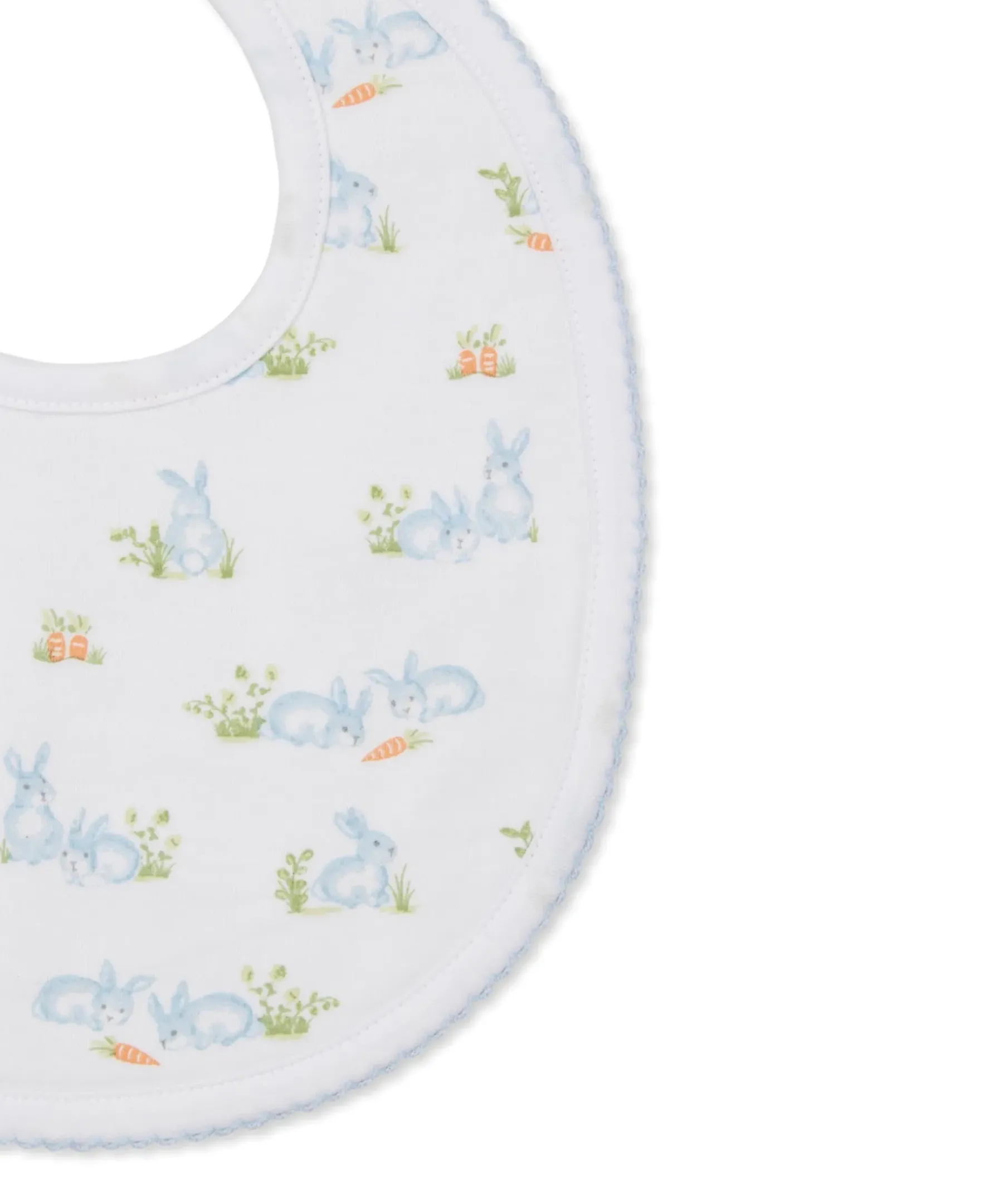 Kissy Kissy Baby Bunny Patch Blue Bib> Bibs