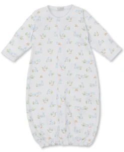 Kissy Kissy Baby Bunny Patch Blue Convertible Gown> Convertible Gowns