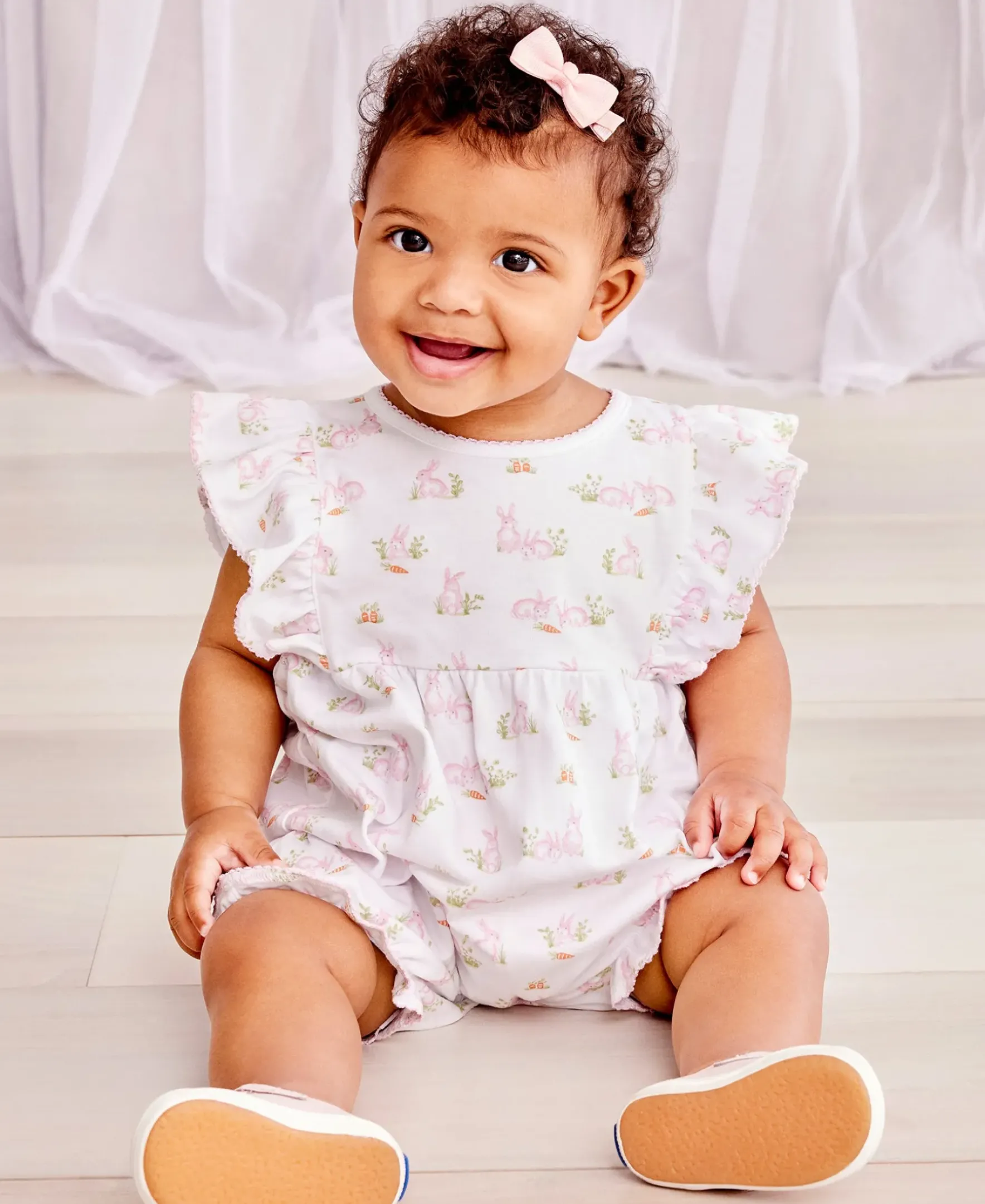 Kissy Kissy Baby Bunny Patch Print Playsuit> Playsuits