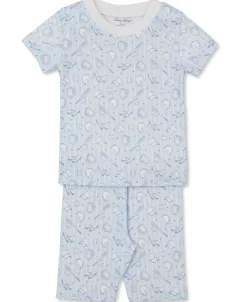 Kissy Kissy Backyard Baseball Toddler Short Pajama Set>Kids Pajamas|Pajamas