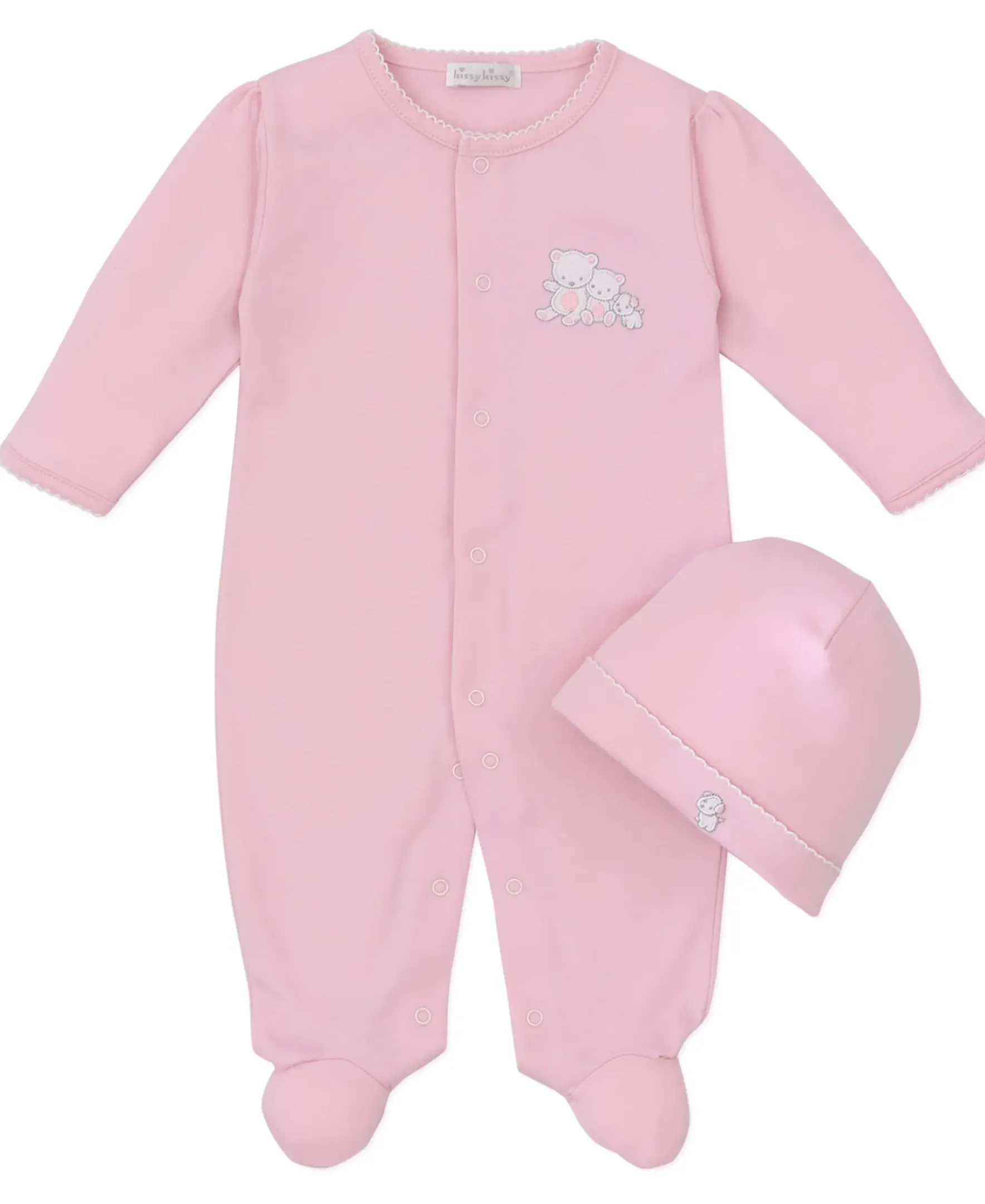 Kissy Kissy Beary Besties Footie & Hat Set> Hats|Footies