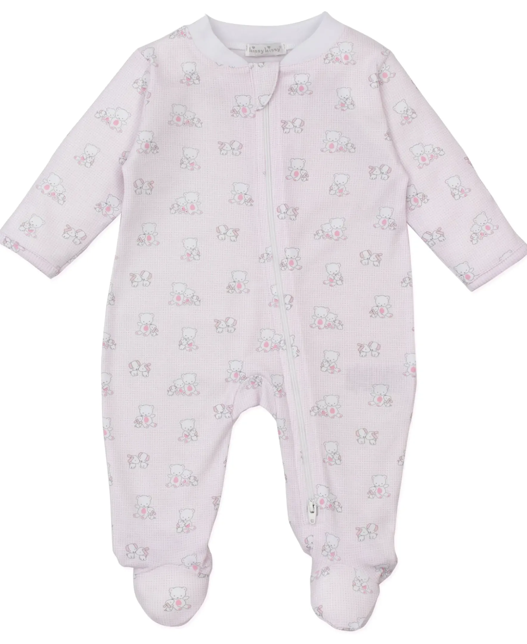Kissy Kissy Beary Besties Zip Footie> Footies|Pajamas