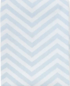 Kissy Kissy Blue Chevron Knit Novelty Blanket> Blankets|Classic Collections