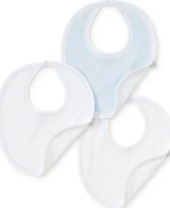 Kissy Kissy Blue Dot 3 Pack Bib Set w/ Tulle Bag><noscript><img width=