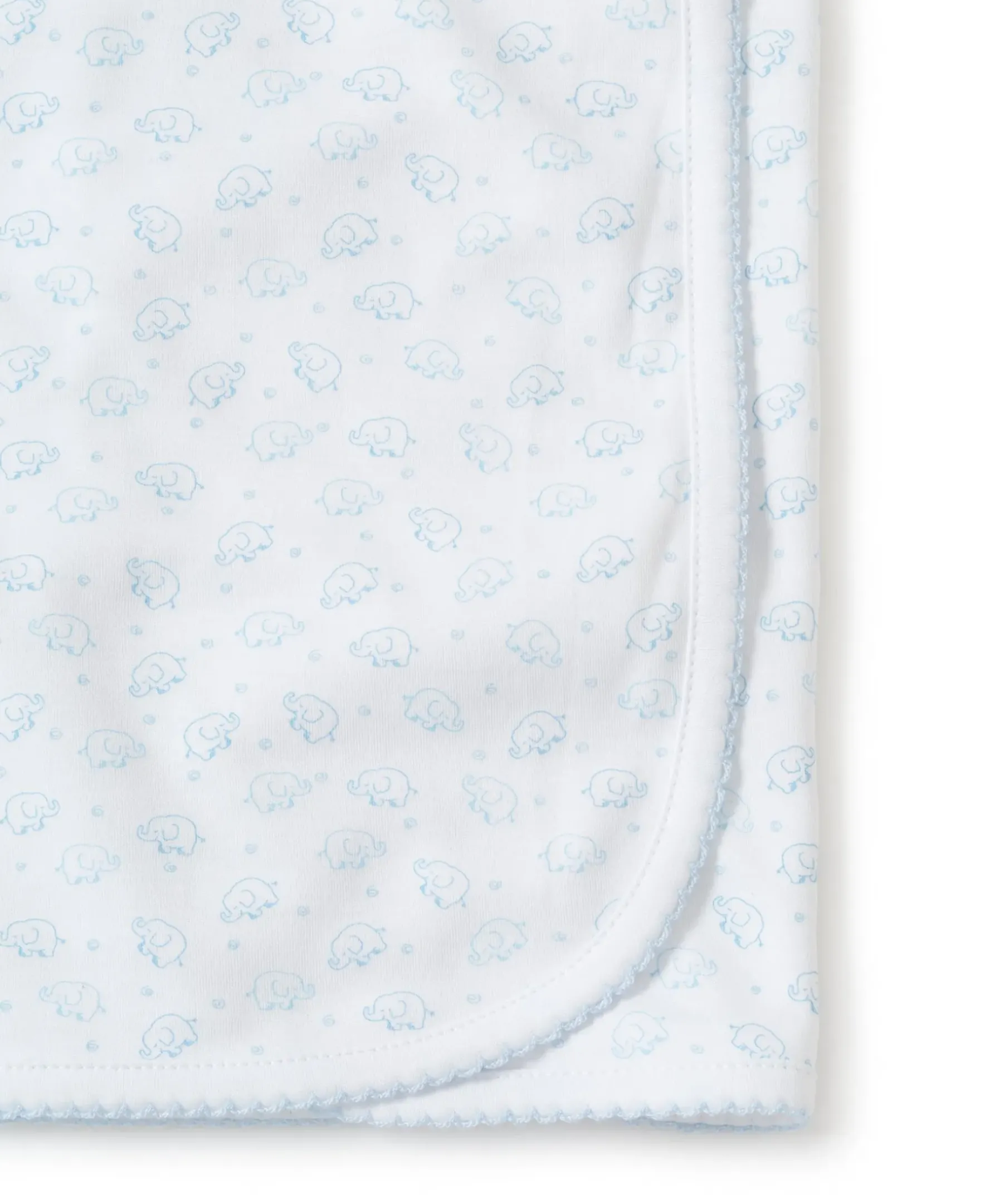 Kissy Kissy Blue Ele-Fun Blanket> Blankets|Classic Collections