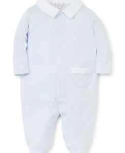 Kissy Kissy Blue Kissy New Beginnings Footie w/Collar> Footies|Classic Collections