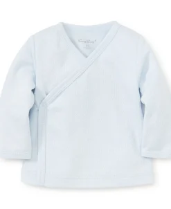 Kissy Kissy Blue Pointelle Long Sleeve Cross Tee> Classic Collections