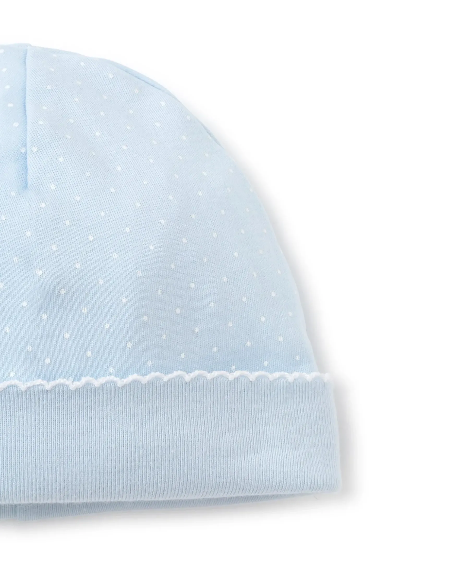 Kissy Kissy Blue/White New Kissy Dots Print Hat> Hats|White Basics