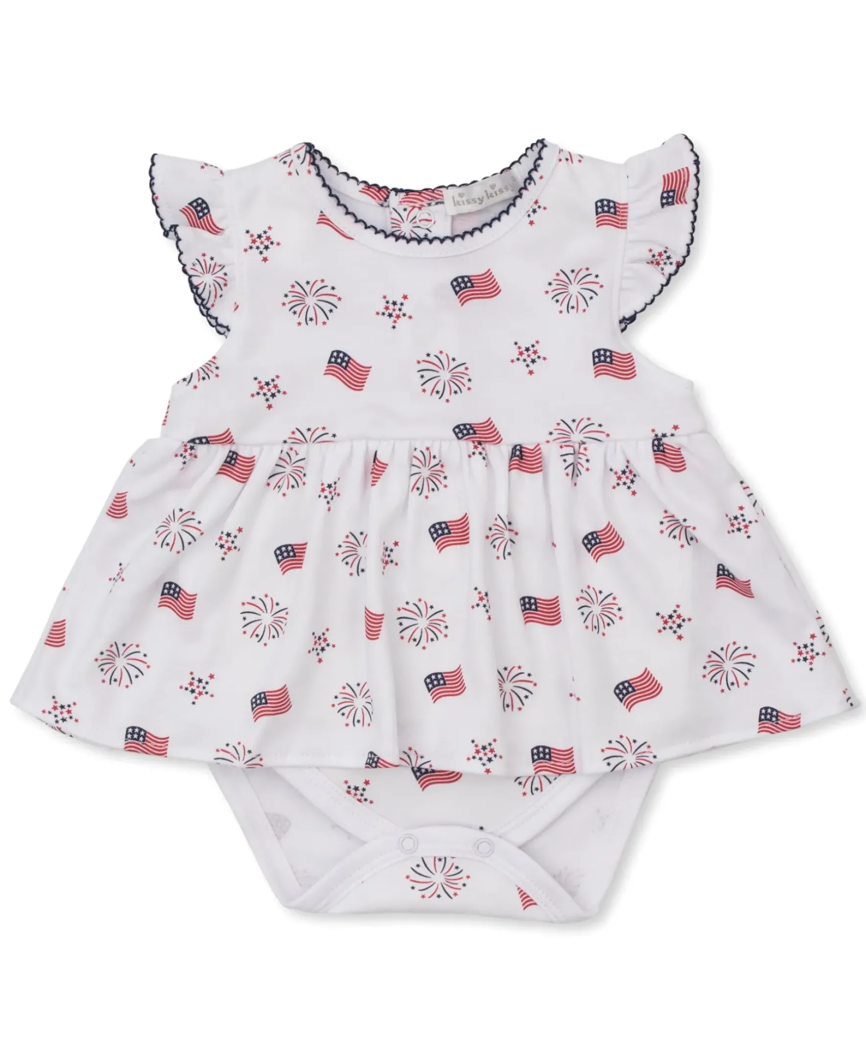 Kissy Kissy Bold Stripes & Bright Stars Bodysuit Dress> Dresses + Bubbles|Bodysuits