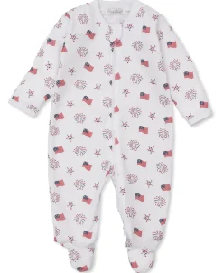 Kissy Kissy Bold Stripes & Bright Stars Zip Footie> Footies|Pajamas
