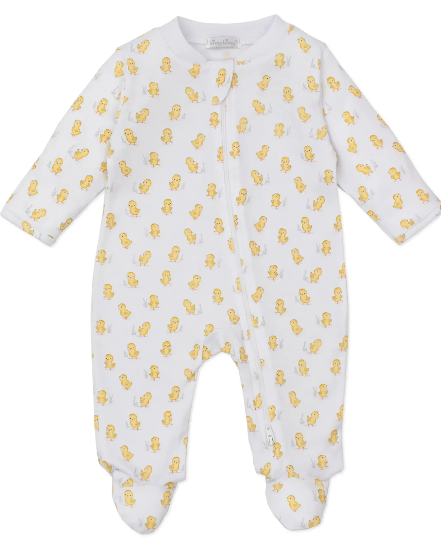 Kissy Kissy Cheery Chicks Zip Footie> Footies|Pajamas