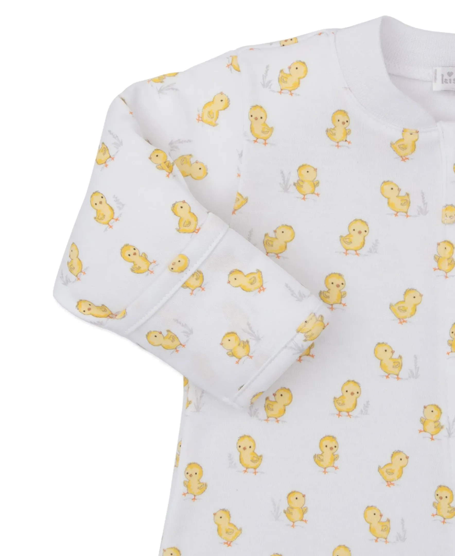 Kissy Kissy Cheery Chicks Zip Footie> Footies|Pajamas