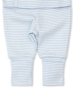 Kissy Kissy Classic Rib Blue Stripe Footed Pant Set><noscript><img width=