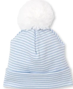 Kissy Kissy Classic Rib Blue Stripe Hat> Hats|Classic Collections