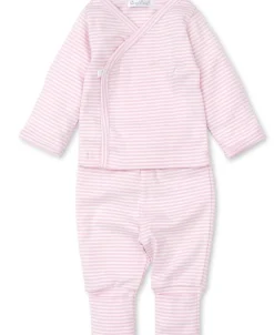 Kissy Kissy Classic Rib Stripe Footed Pant Set> Classic Collections