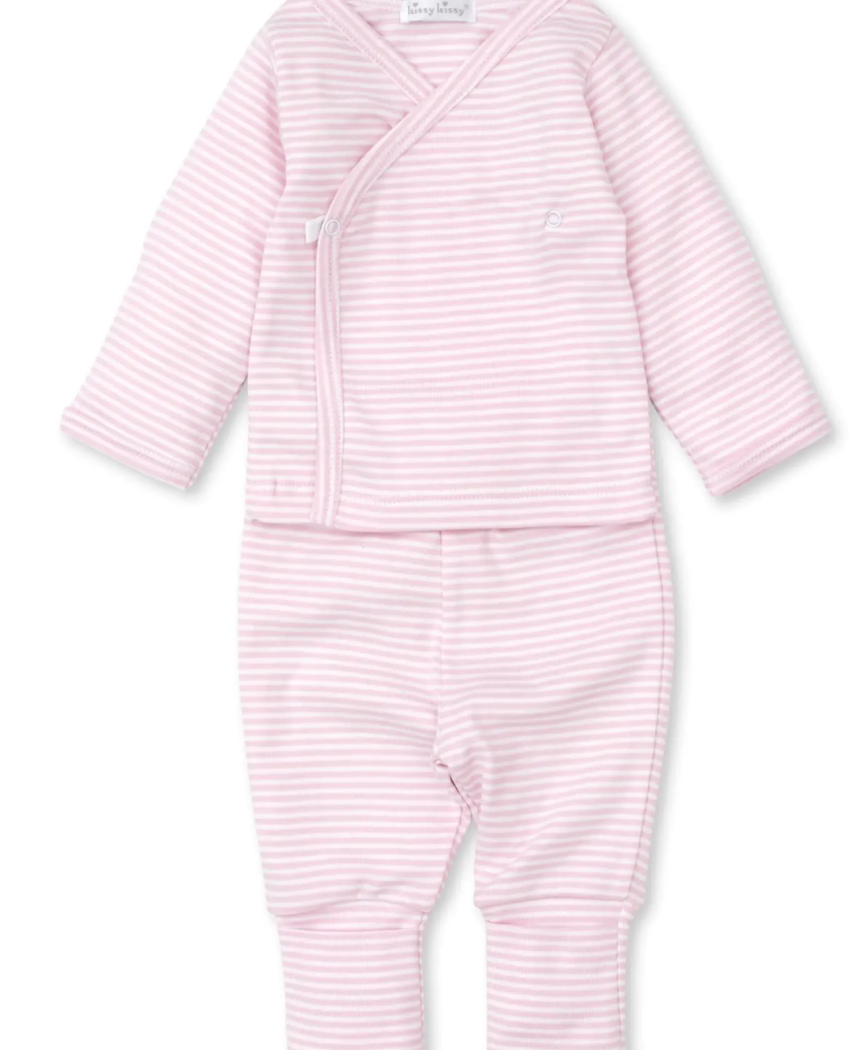 Kissy Kissy Classic Rib Stripe Footed Pant Set> Classic Collections