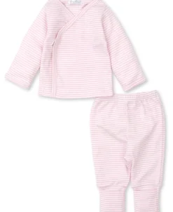 Kissy Kissy Classic Rib Stripe Footed Pant Set> Classic Collections