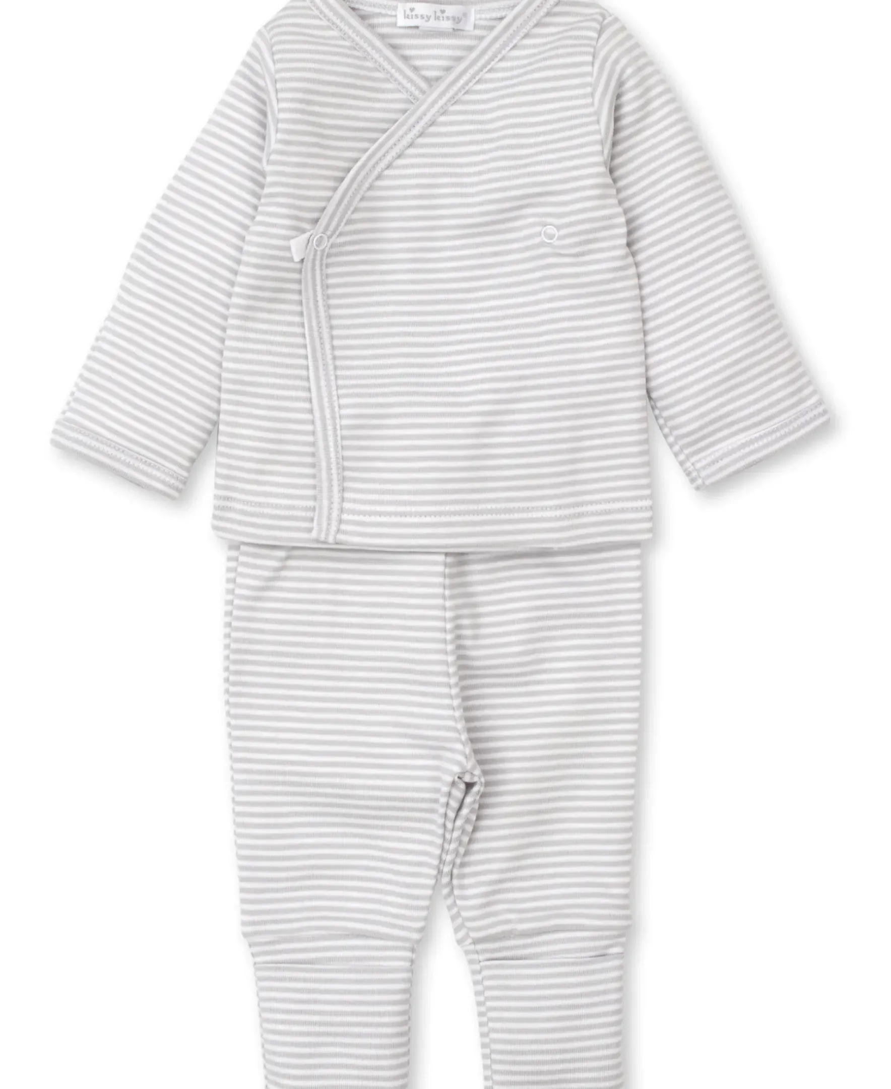 Kissy Kissy Classic Rib Stripe Footed Pant Set> Classic Collections