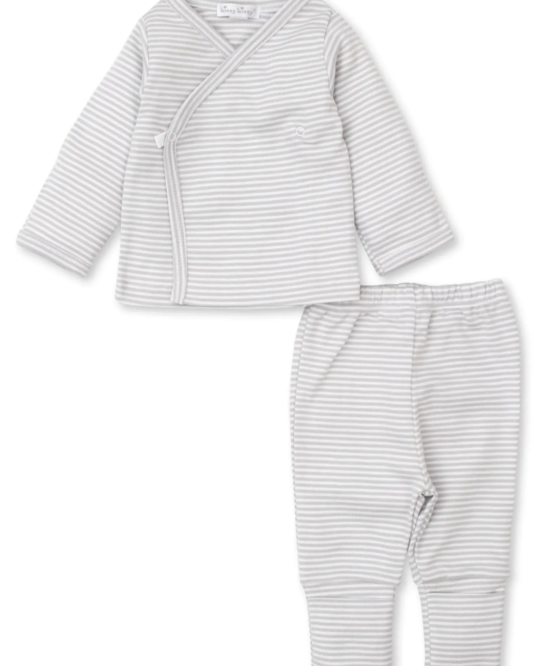 Kissy Kissy Classic Rib Stripe Footed Pant Set> Classic Collections