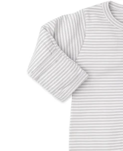 Kissy Kissy Classic Rib Stripe Zip Footie> Footies|Pajamas