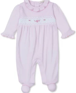 Kissy Kissy CLB Fall Medley 24 Hand Smocked Footie> Footies|Smocking + Hand Embroidery