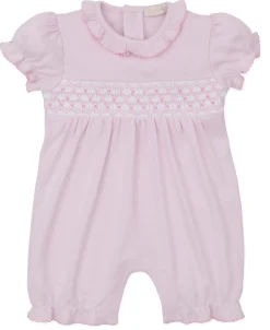 Kissy Kissy CLB Summer 25 Hand Smocked Playsuit> Playsuits|Smocking + Hand Embroidery
