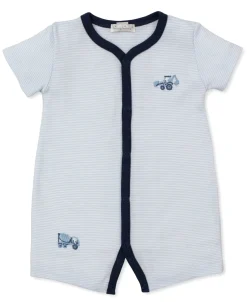 Kissy Kissy Construction Trucks Short Stripe Playsuit> Playsuits