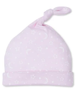 Kissy Kissy Crescent Moonlight Knotted Hat> Hats|Smocking + Hand Embroidery