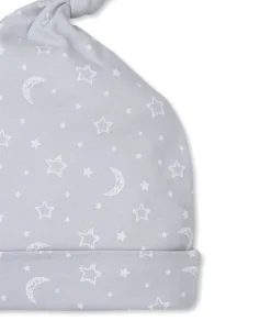 Kissy Kissy Crescent Moonlight Knotted Hat> Hats|Smocking + Hand Embroidery