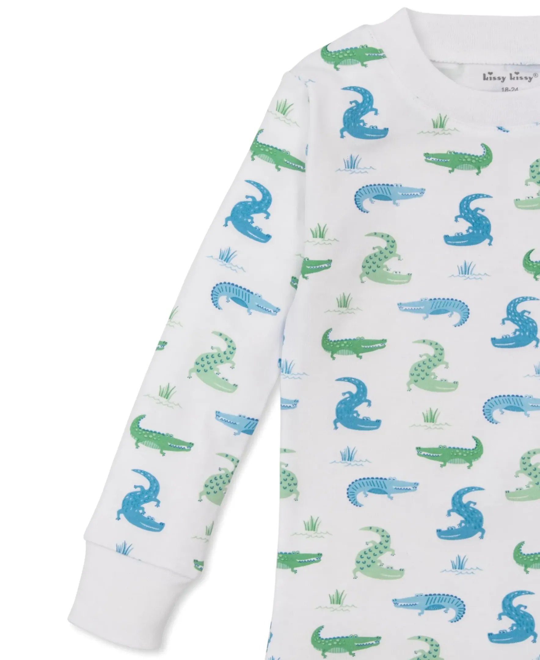 Kissy Kissy Cruising Crocodiles Pajama Set> Pajamas
