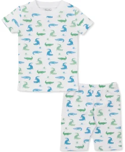 Kissy Kissy Cruising Crocodiles Toddler Short Pajama Set>Kids Pajamas|Pajamas