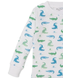 Kissy Kissy Cruising Crocodiles Toddler Pajama Set><noscript><img width=
