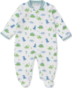 Kissy Kissy Dino District Zip Footie> Footies|Pajamas
