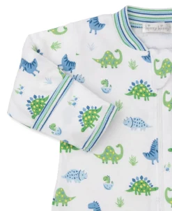 Kissy Kissy Dino District Zip Footie> Footies|Pajamas