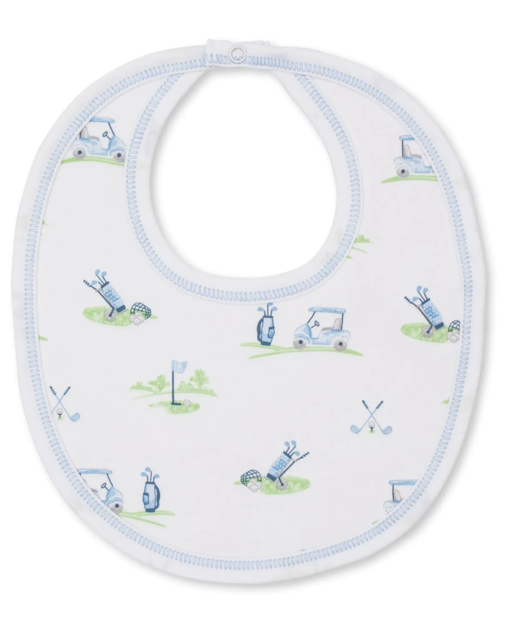 Kissy Kissy Fairway Foursome Blue Bib> Bibs