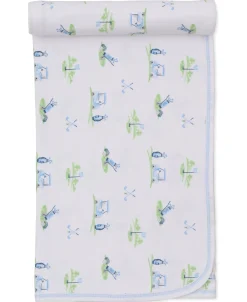Kissy Kissy Fairway Foursome Blue Blanket> Blankets