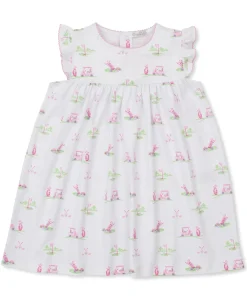 Kissy Kissy Fairway Foursome Pink Toddler Dress>Kids Dresses|Dresses + Bubbles