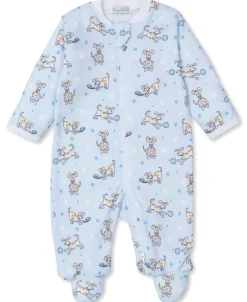 Kissy Kissy Fetch Zip Footie> Footies|Pajamas