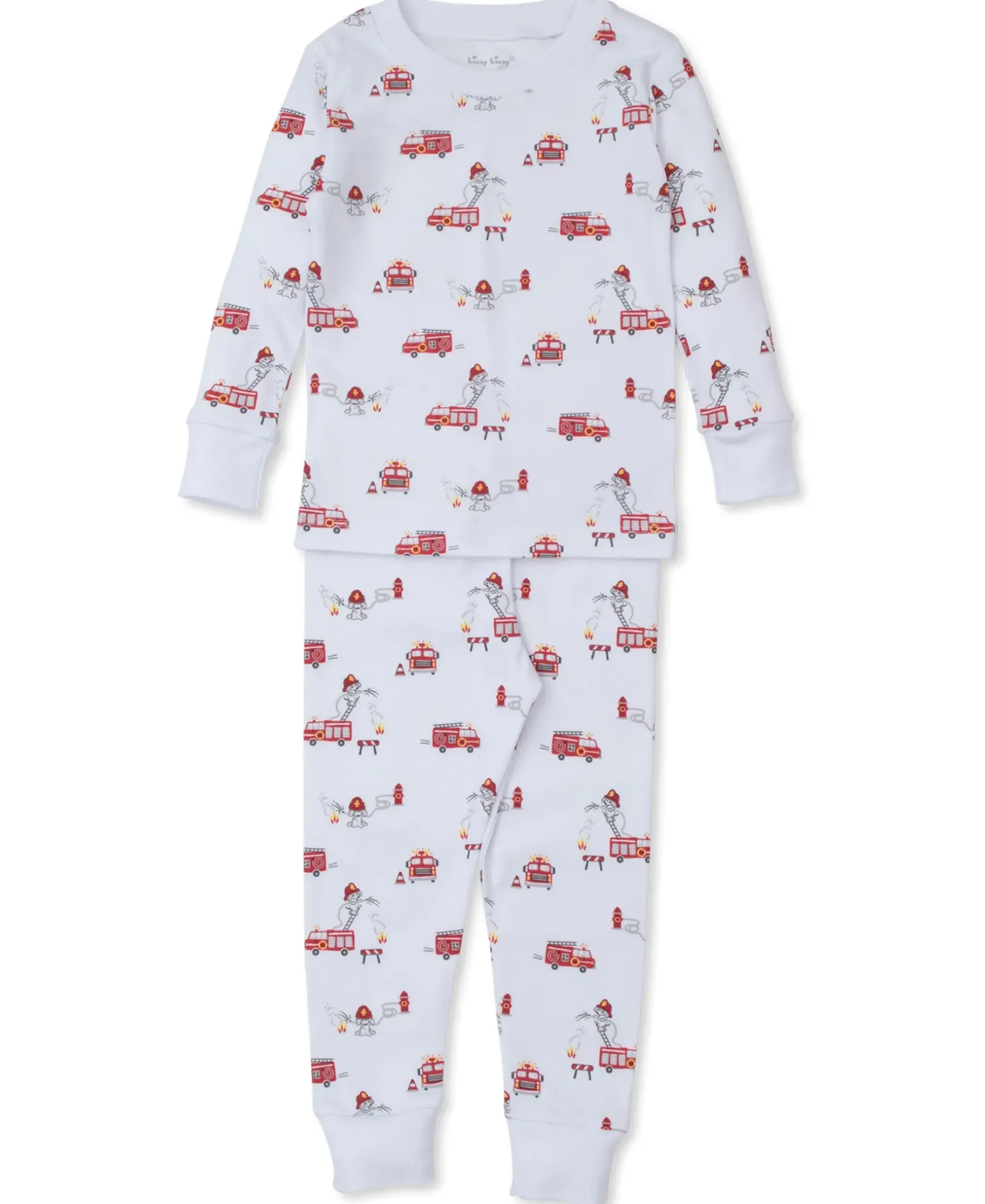 Kissy Kissy Firetruck Fun Kids Pajama Set>Kids Pajamas|Pajamas