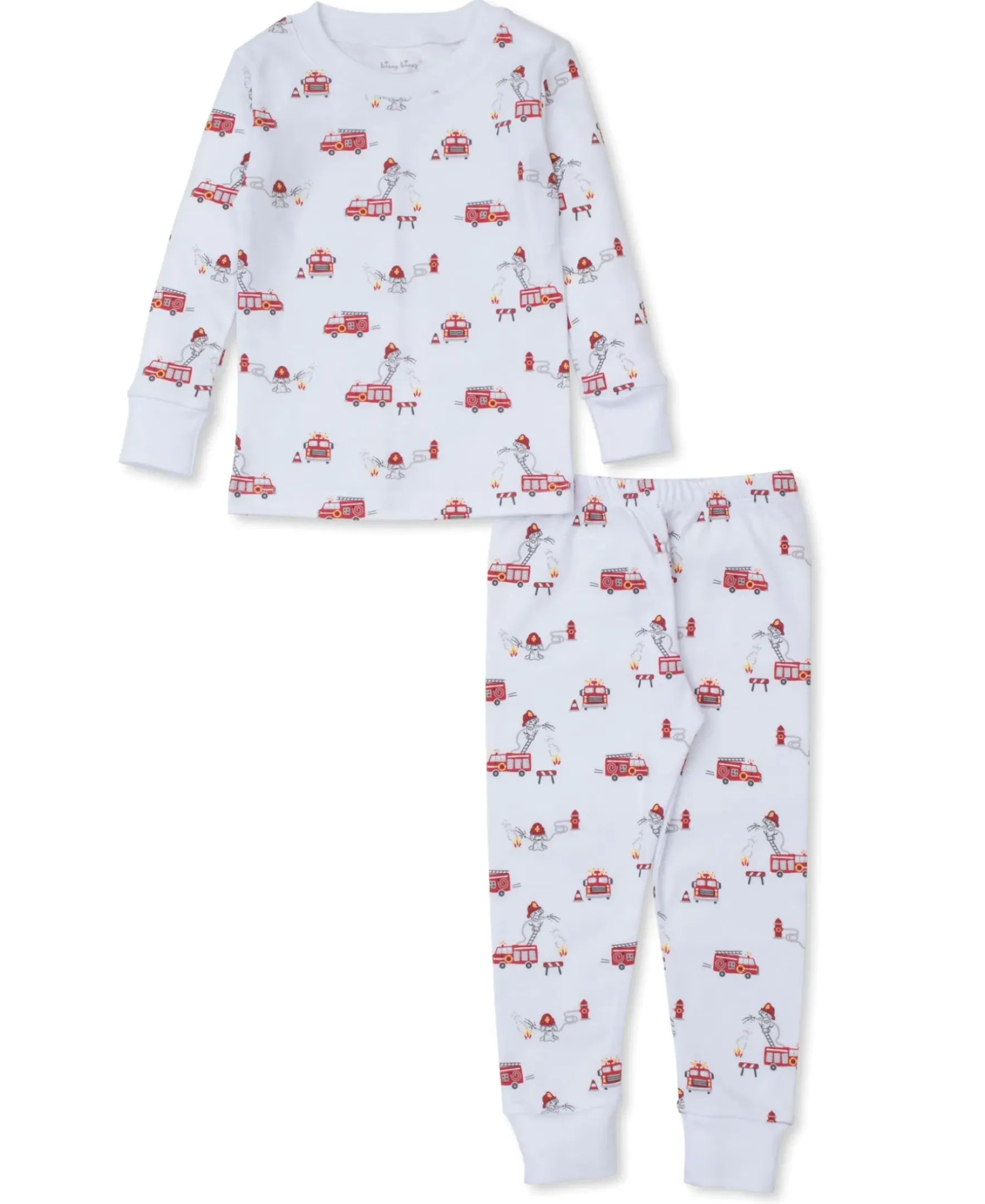 Kissy Kissy Firetruck Fun Kids Pajama Set>Kids Pajamas|Pajamas