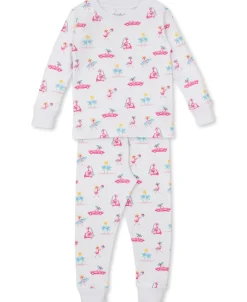 Kissy Kissy Flamingos Surfs Up Toddler Pajama Set>Kids Pajamas|Pajamas