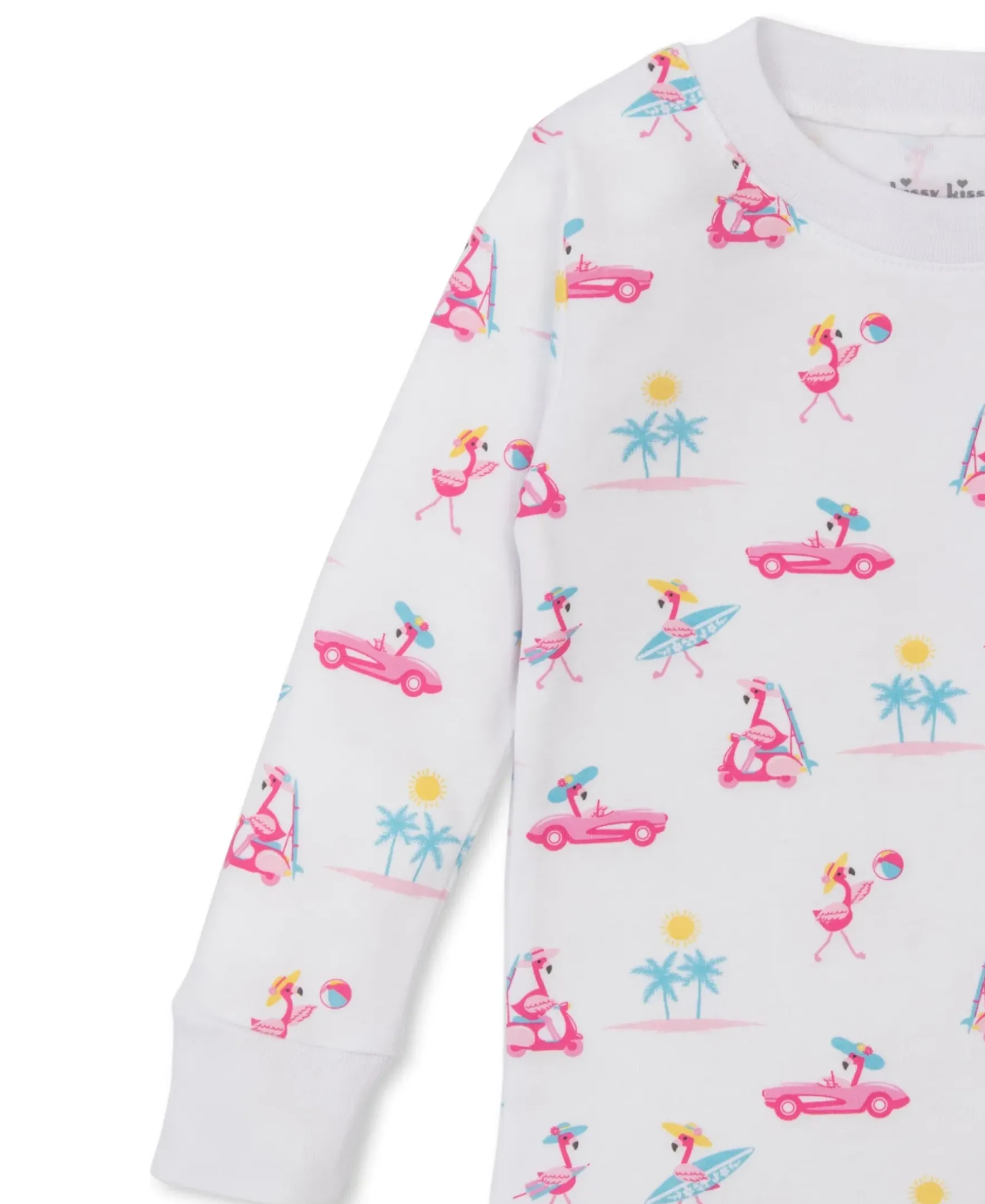 Kissy Kissy Flamingos Surfs Up Toddler Pajama Set>Kids Pajamas|Pajamas