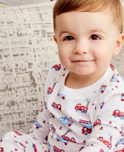 Kissy Kissy Flashing Firetrucks Pajama Set> Pajamas