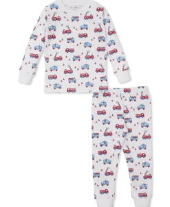Kissy Kissy Flashing Firetrucks Toddler Pajama Set>Kids Pajamas|Pajamas