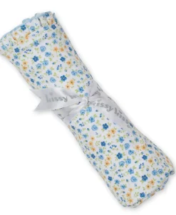 Kissy Kissy Floral Fantasy Blue Blanket> Blankets