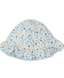 Kissy Kissy Floral Fantasy Blue Floppy Hat> Hats